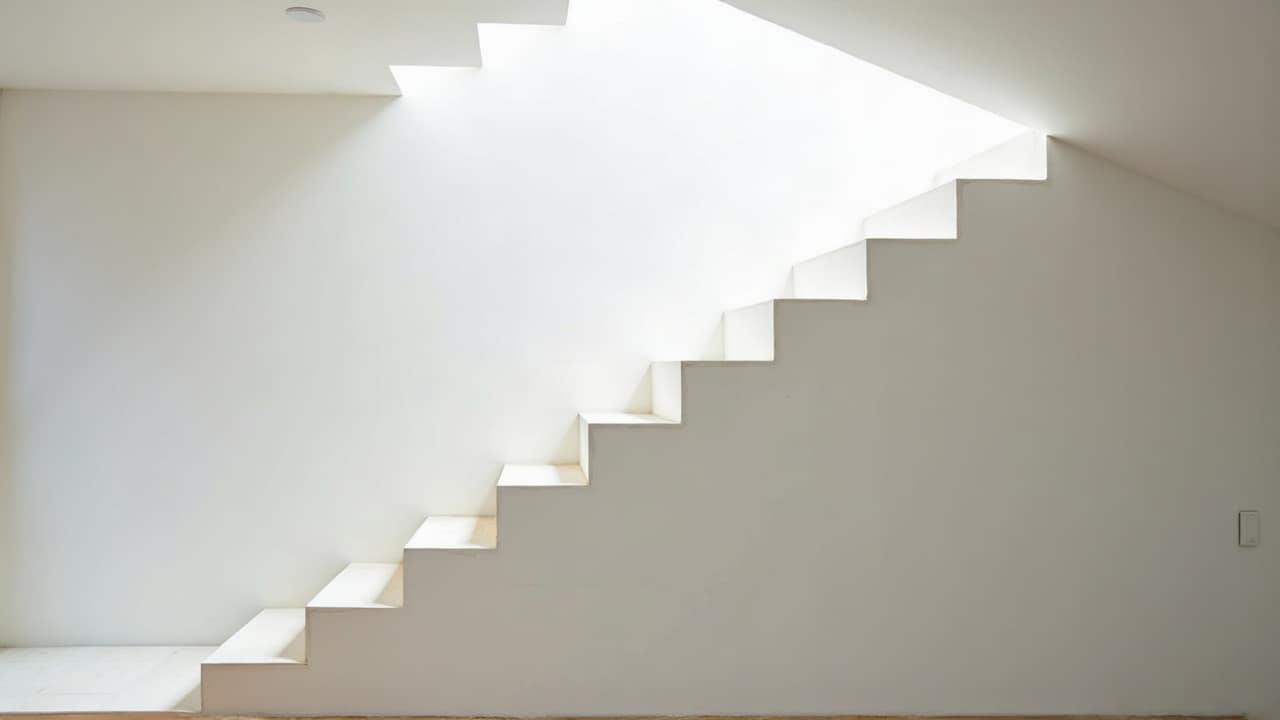 Escalier d'accès aux combles à Amiens, la contrainte souvent oubliée avant travaux