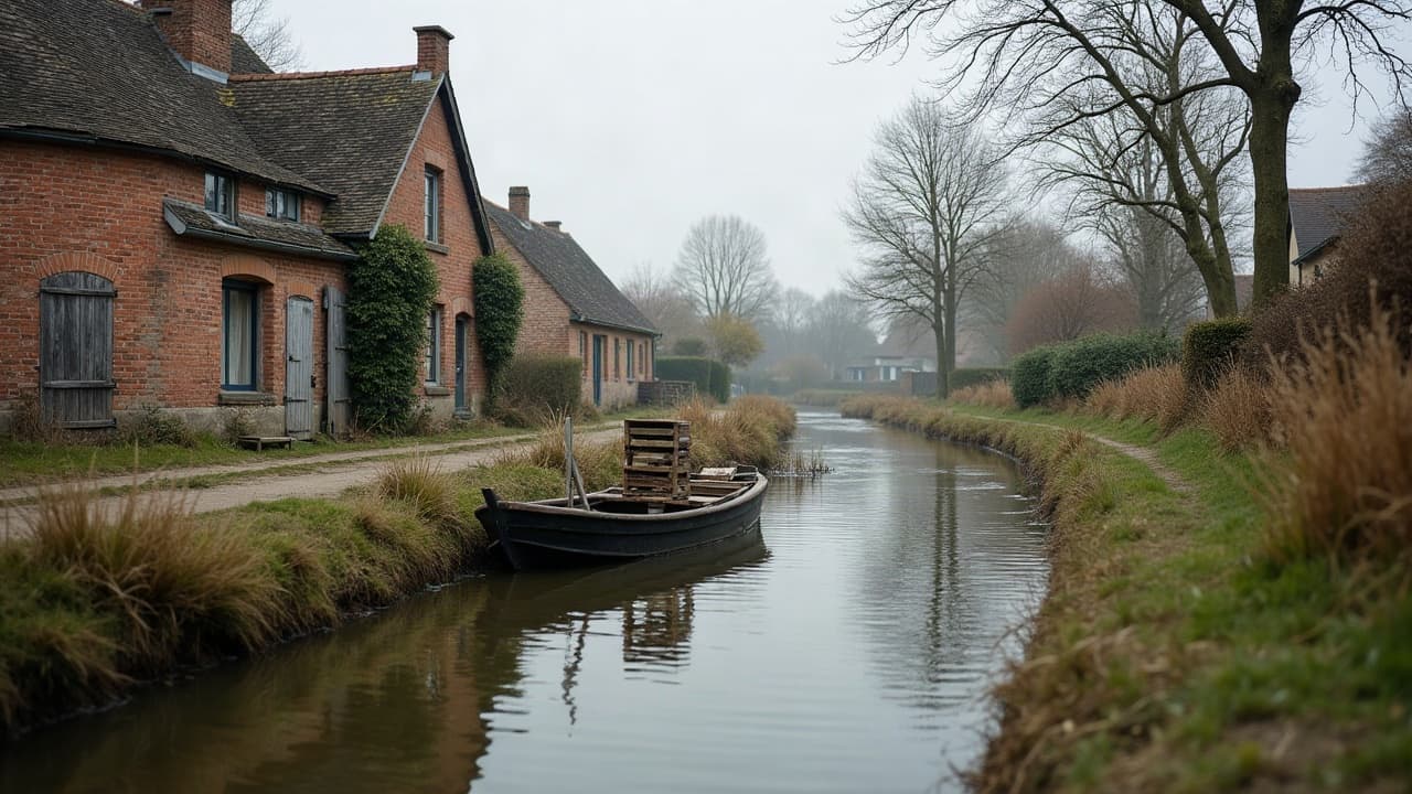 Lotissement résidentiel récent d'un quartier de Camon, près d'Amiens
