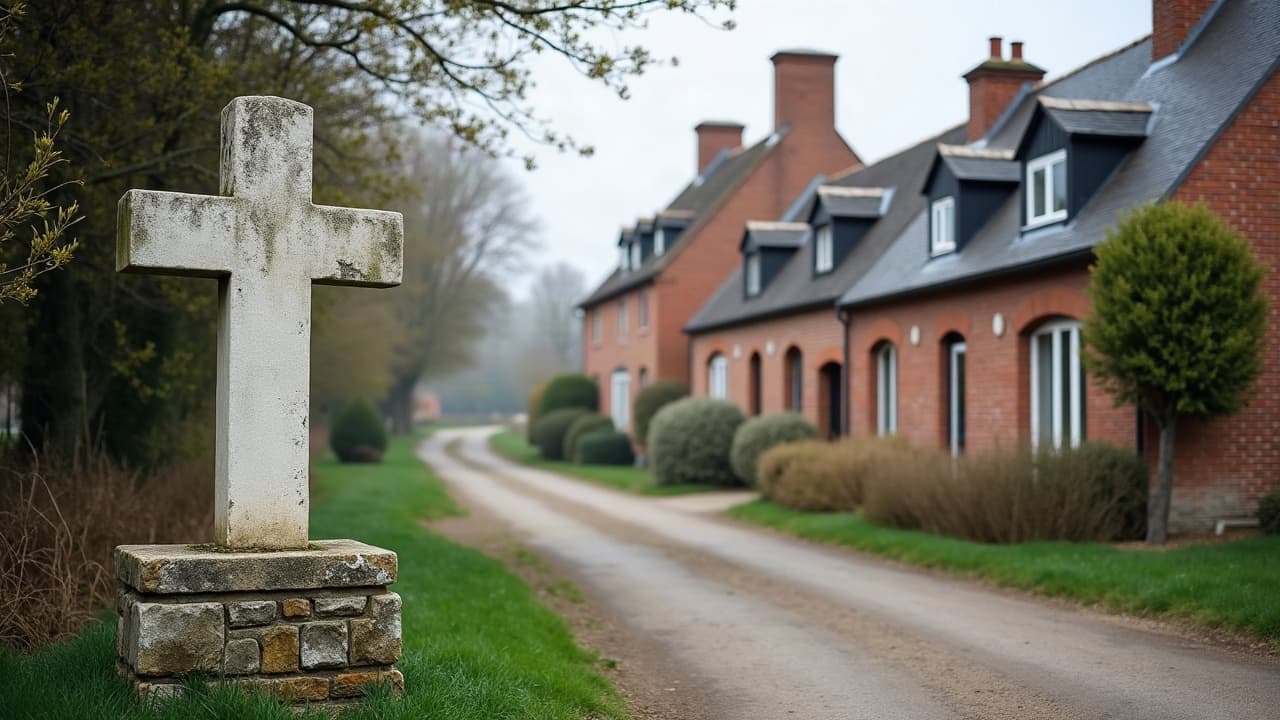 Maisons individuelles de Dreuil-lès-Amiens en bordure des rives de la Somme